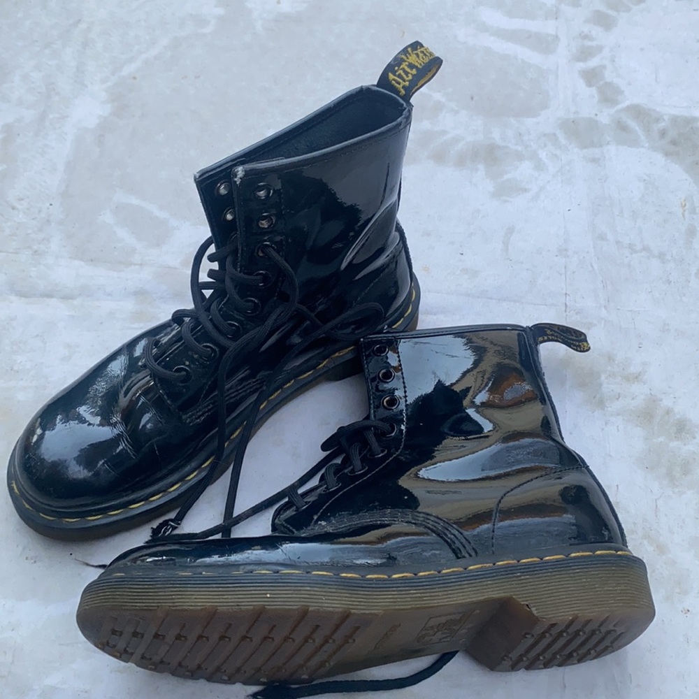 Doc Martens 1460 Boots Womens Size 8 Shoes Black Eye 8 Patent Leather C… - Picture 8 of 8